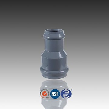 Redukcja PCV z przyłączem z pierścieniem gumowym, podłącz uszczelkę