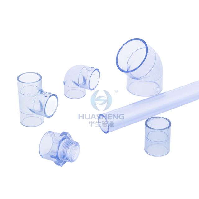 Ajustement du coude à 45 degrés Clear PVC (SCH40)