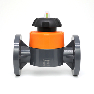 ПВХ фланцевий мембранний клапан JIN/DIN/ASTM