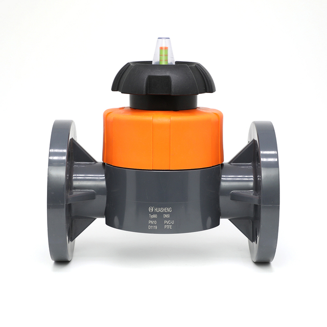 V&aacute;lvula de diafragma con bridas de PVC Jin/DIN/ASTM