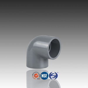 ပလတ်စတစ်ပိုက် fittings, PVC 90 ဒီဂရီတံတောင်ဆစ်နှင့်အရွယ်အစား