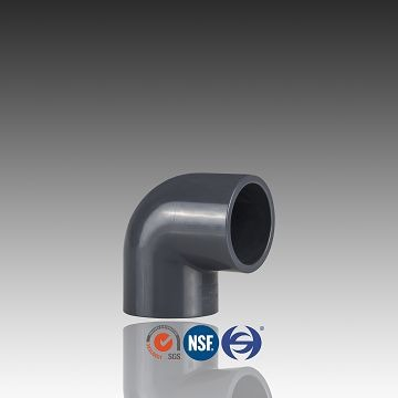 그레이 컬러 SCH 80 PVC 90도 엘보