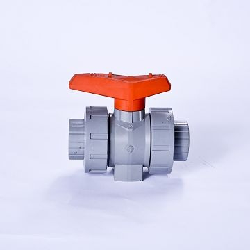 जल और रासायनिक उद्योग के लिए सीपीवीसी सॉकेट ट्रू यूनियन बॉल वाल्व डीआईएन एएसटीएम मैनुअल 1.0 एमपीए