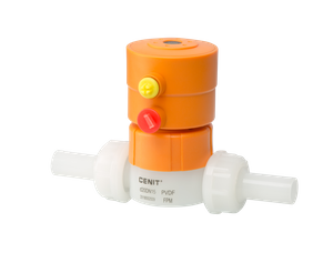 V&aacute;vula de bola verdadera pl&aacute;stica de la uni&oacute;n del actuador neum&aacute;tico PVDF de la fusi&oacute;n del extremo