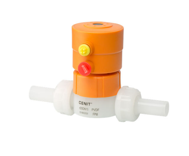 V&eacute;ritable robinet &agrave; tournant sph&eacute;rique des syndicats du d&eacute;clencheur pneumatique en plastique PVDF de fusion bout &agrave; bout