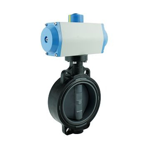 CPVC Pneumatic Butterfly Valve Otomatis Untuk Industri Kimia