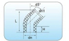 Butt Fusion PE 45 Deg Elbow