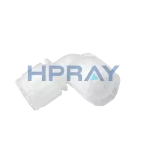 क्वार्ट्जको लागि PFA 90 डिग्री एल्बो स्लिभ-इन्सर्ट प्रकार