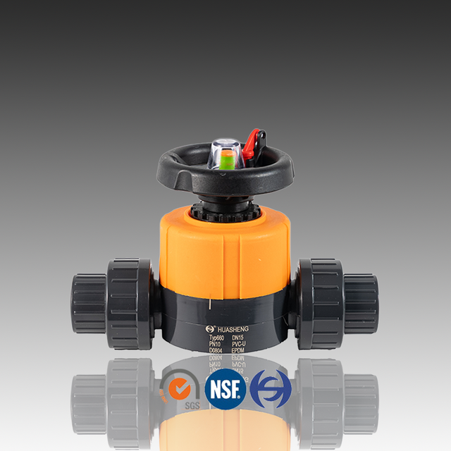CPVC True Union Diaphragm Valve Pressure 1.0Mpa