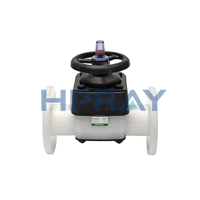 PVDF Flanged Diaphragm Valve